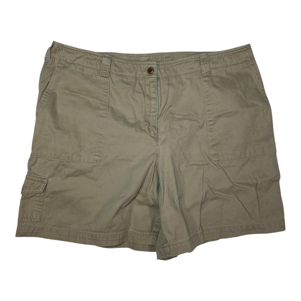 Lauren Ralph Lauren Cargo Shorts 16 Khaki Tan Cotton Twill Gorpcore Safari Chic